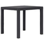 Mesa de jardín Avenzza 4 personas marrón 72x79x79 cm lateral
