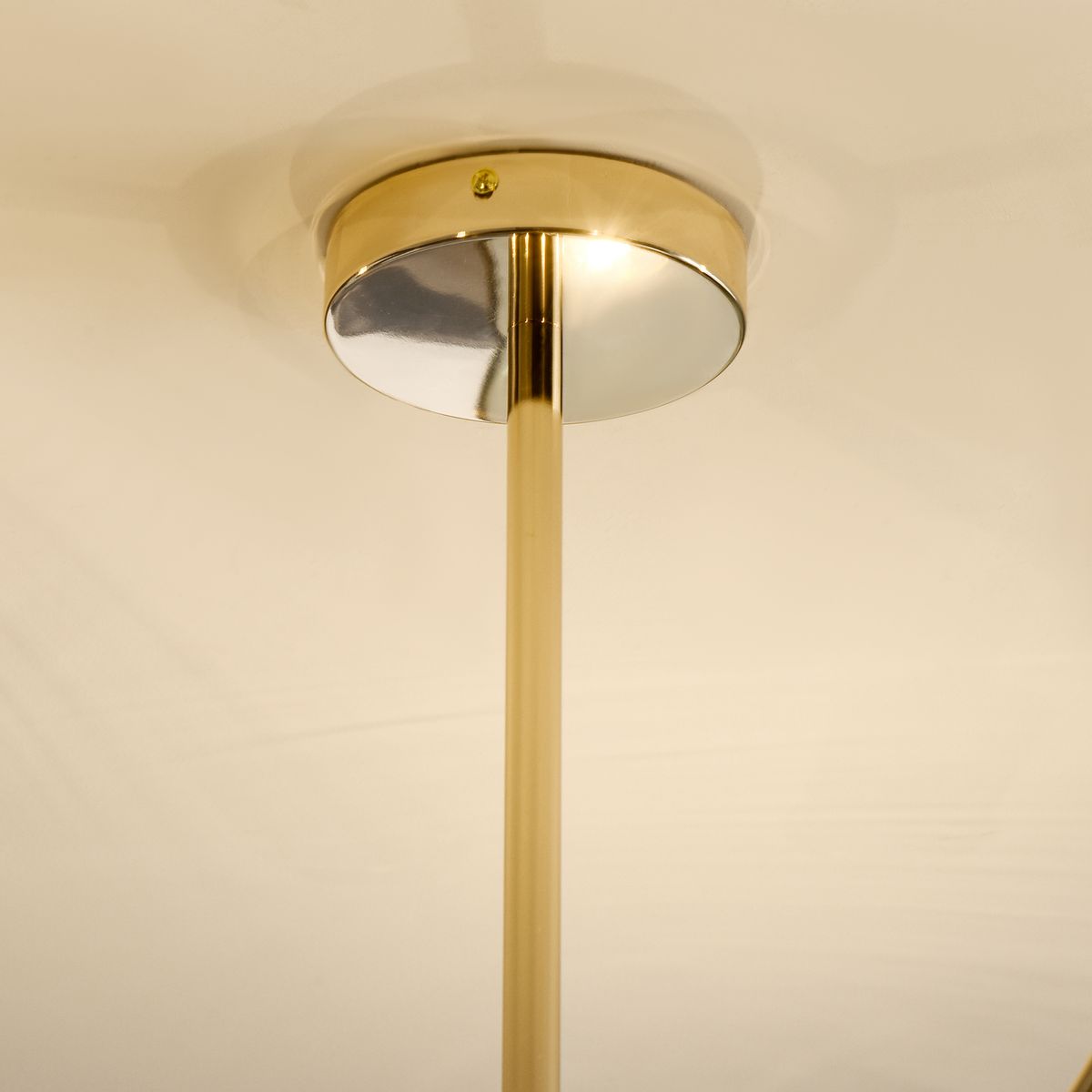 Lámpara de techo Destello Homcom 10 bombillas dorado 74x65x65 cm detalle
