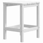 Mesa de jardín Adirondack auxiliar blanco 46x38x38 cm fondo blanco