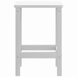 Mesa de jardín Adirondack auxiliar blanco 46x38x38 cm perfil