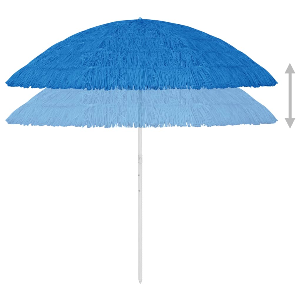 Sombrilla de playa Hawaii inclinación ajustable azul Ø260 cm