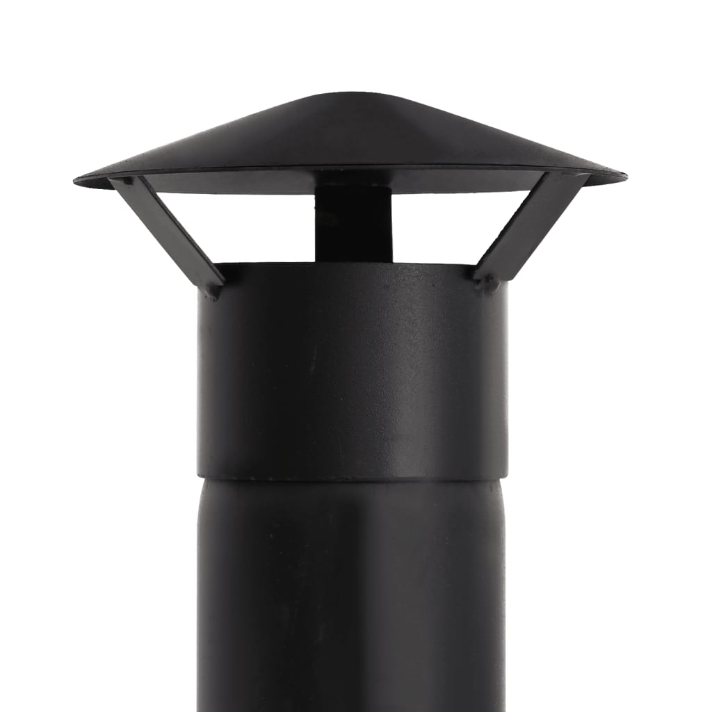 Horno de carbón 2 piedras barro refractario negro 203x54x59 cm chimenea