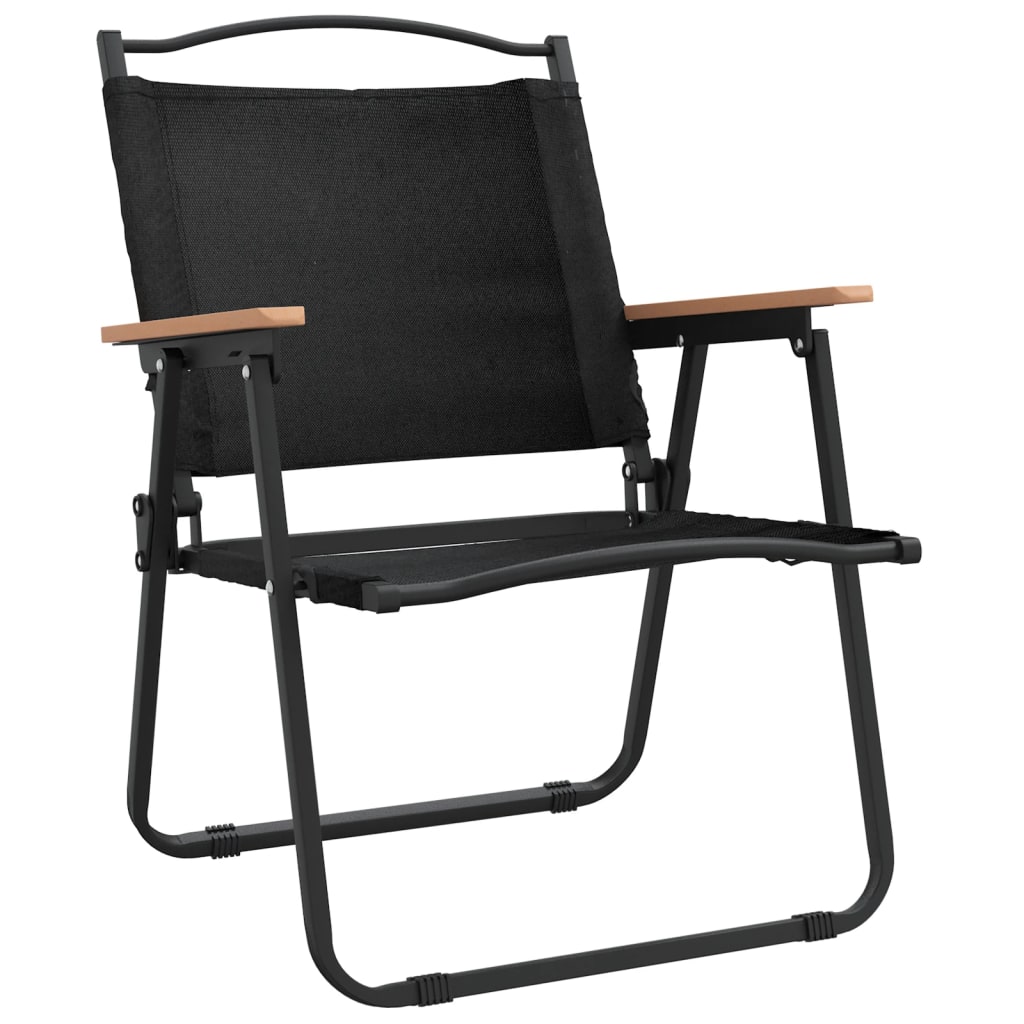 Pack de 2 sillas de exterior tela oxford negro 78x54x55 cm lateral