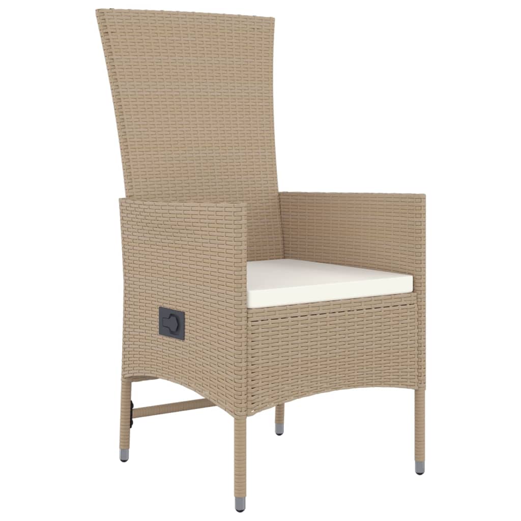Conjunto de exterior Helo 2 sillas + mesa beige silla