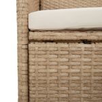 Conjunto de exterior Helo 2 sillas + mesa beige