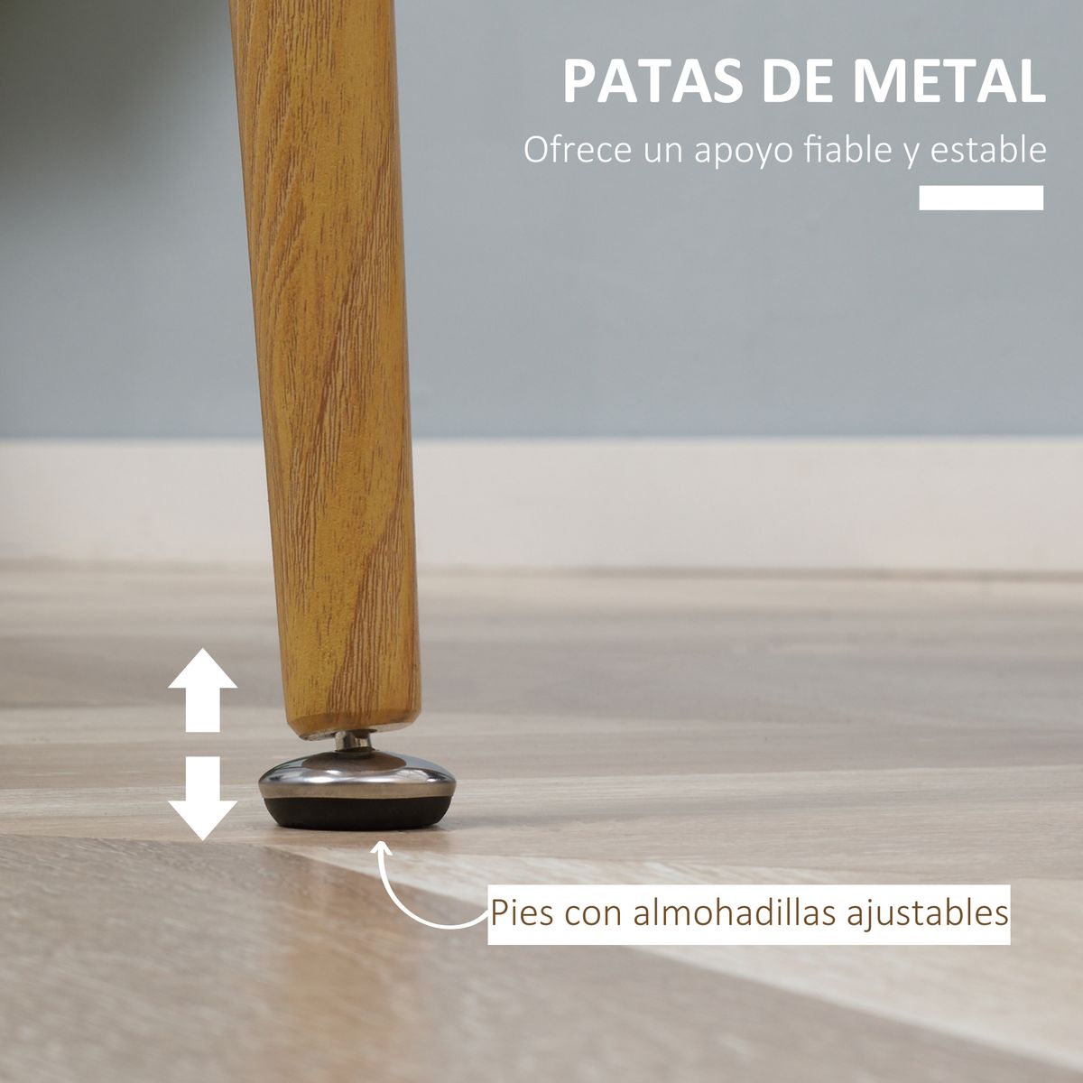 Mesa de comedor Branke Homcom 2 personas blanco Ø72x75 cm detalle