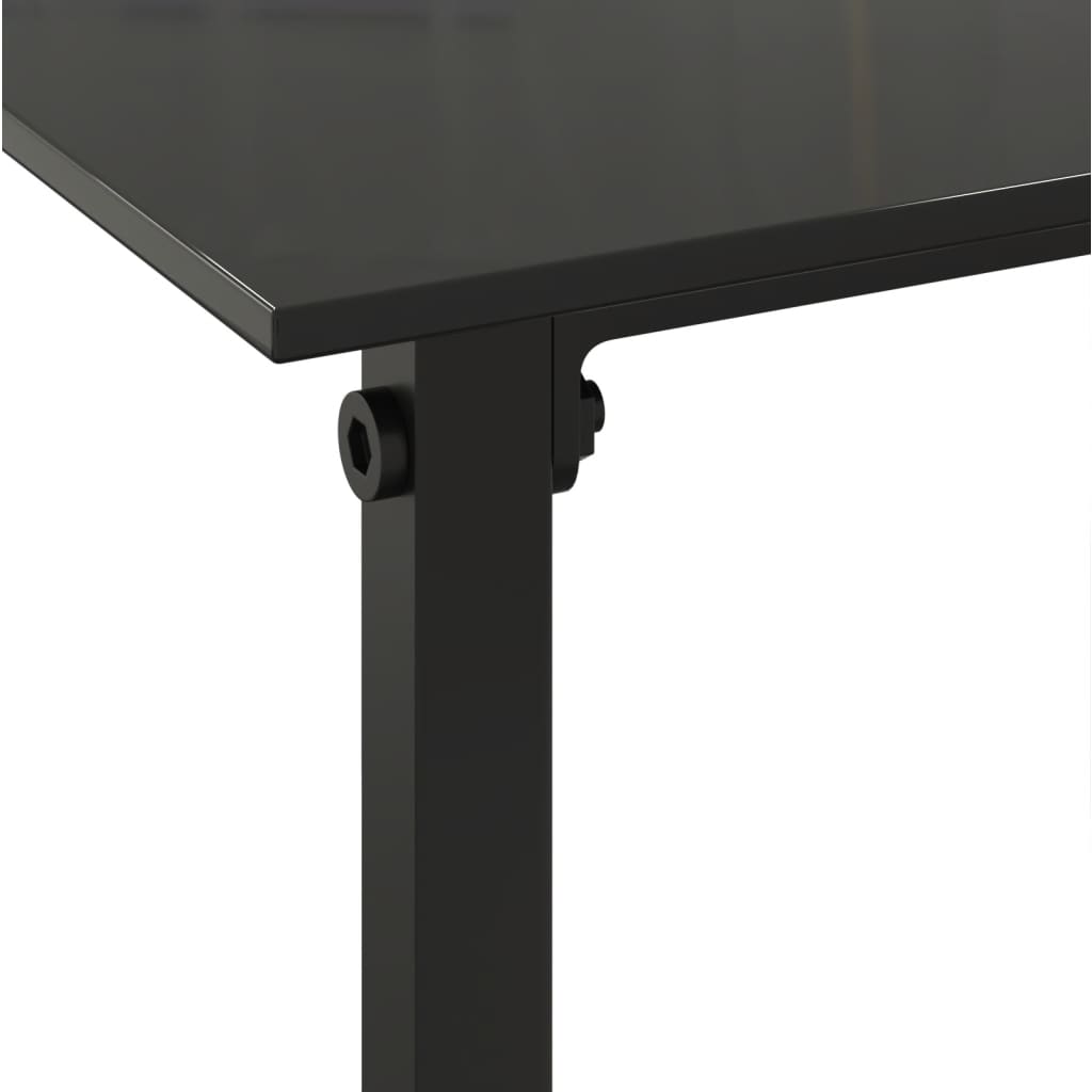 Set de jardín Anic 2 sillas + mesa auxiliar negro