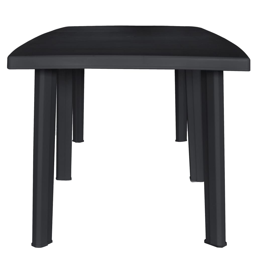 Mesa de jardín Florencia 6 personas antracita 72x216x90 cm