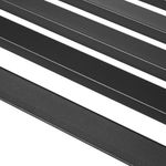 Banco de jardín Lago Outsunny 2 plazas 240kg negro 82x127x58 cm asiento