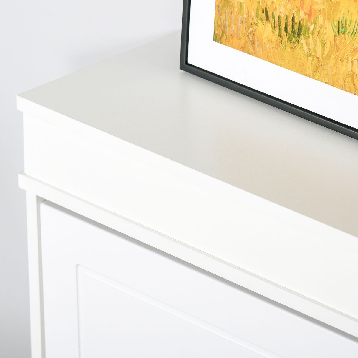 Mueble zapatero Tott Homcom 16 pares blanco 83x98x24 cm detalle