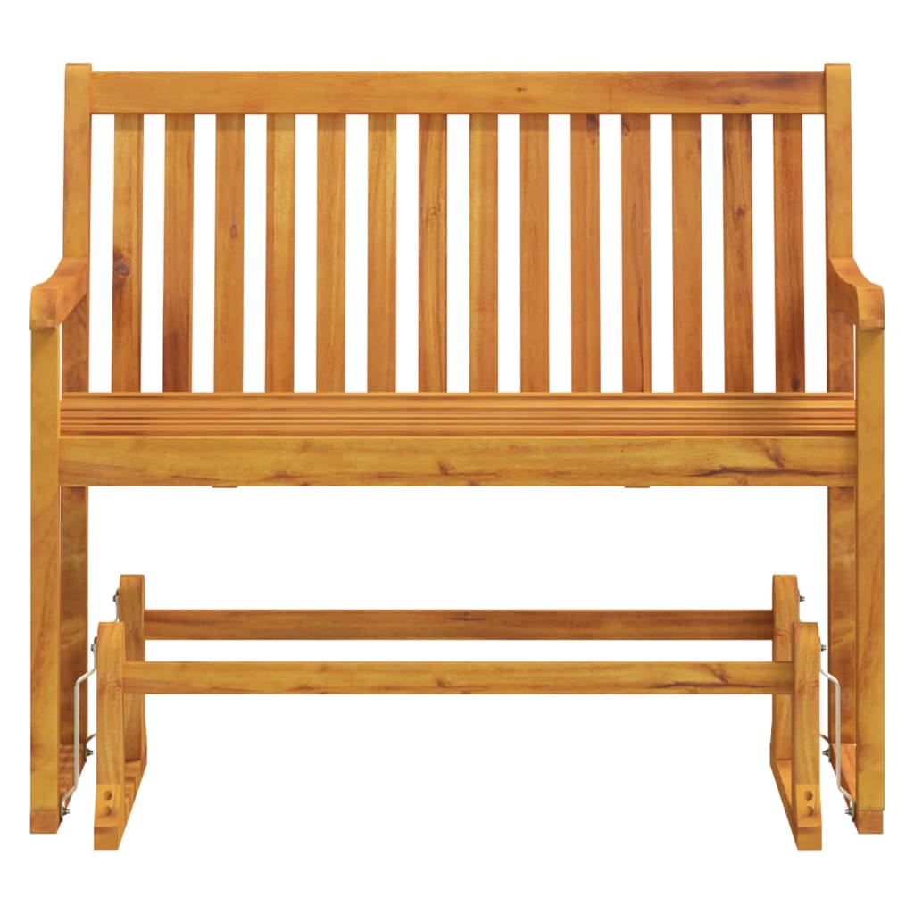 Banco balancín Tórtola madera maciza de acacia 97x110x58,5 cm frontal