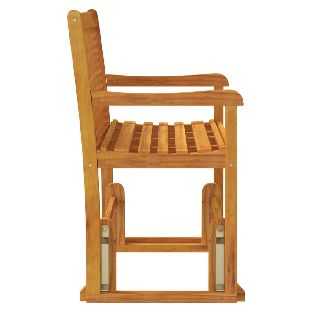 Banco balancín Tórtola madera maciza de acacia 97x110x58,5 cm perfil