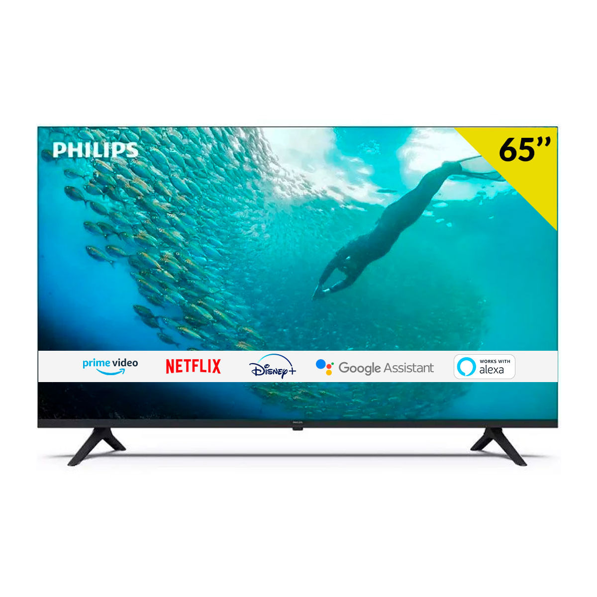 Televisor Smart TV Philips 65PUS7009 4K UHD LED 65’’ Titan OS F negro