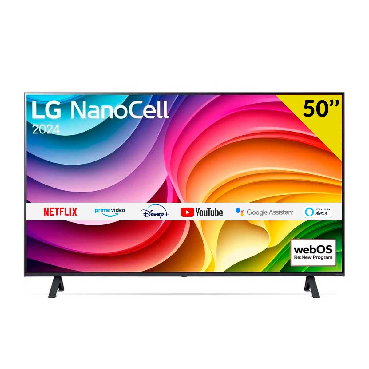 Televisor Smart TV LG 50NANO82T6B 4K UHD Nanocell 50’’ webOS 24 AI ThinQ G negro
