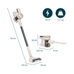 Aspirador-escoba-Princess-339380-140W-2-en-1-recargable-blanco-medidas