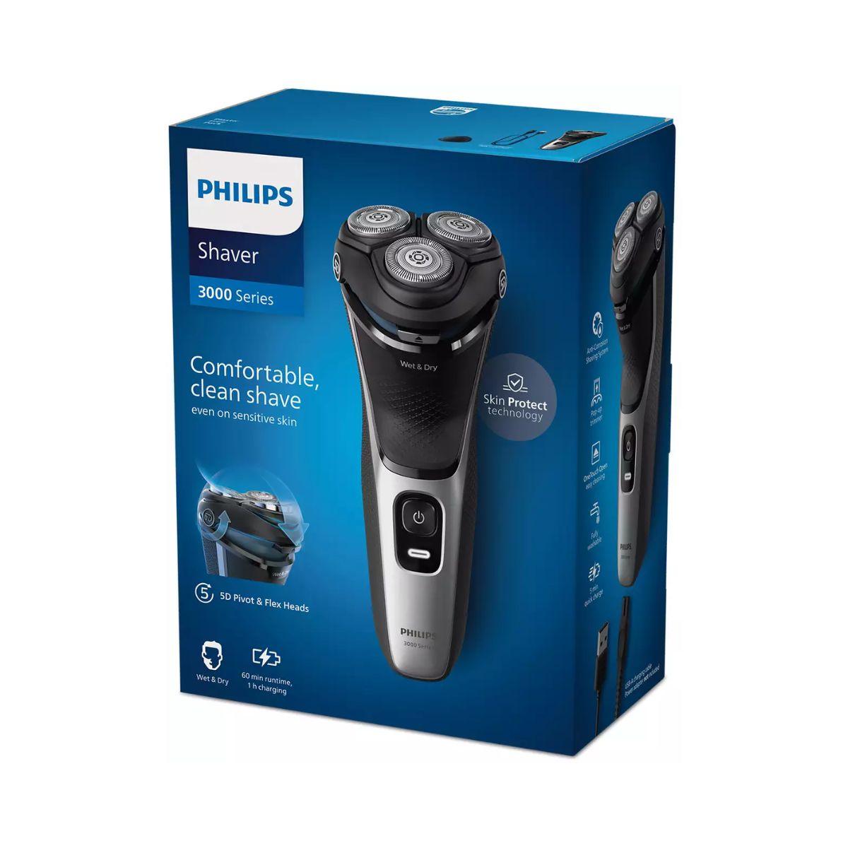 Afeitadora-Philips-S3143-00-recargable-3-cabezales-negro-caja