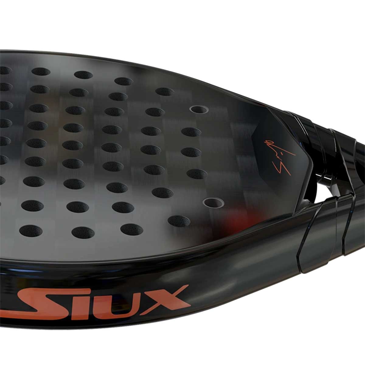 Pala-de-padel-SG-Copper-Edition-Siux-nucleo-Black-Eva-negro-detalle-material