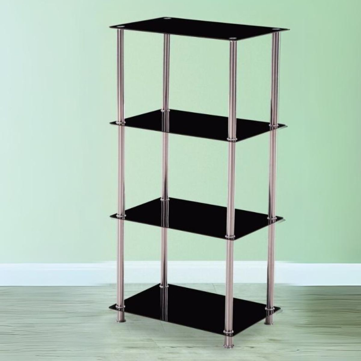 Estanteria-Bristol-4-estantes-vidrio-templado-negro-122x60x40-cm-animada