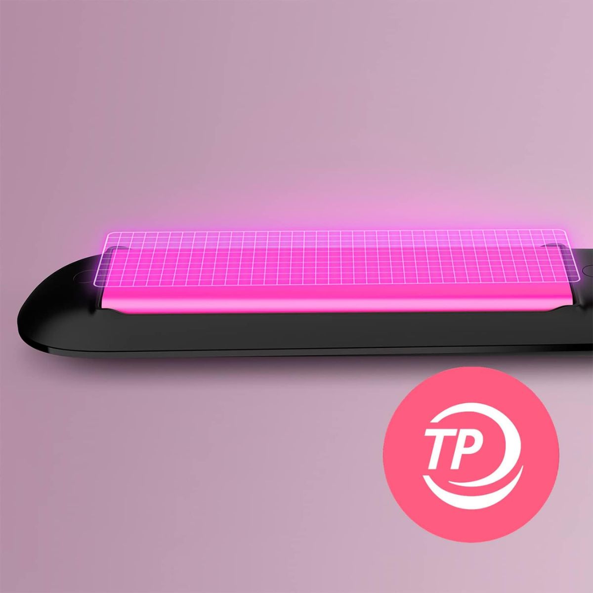 Plancha-de-pelo-Philips-BHS375-00-placas-queratina-y-ceramica-negro-rosa-placas