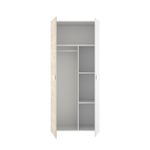 Armario-Dina-2-puertas---barra-para-colgar---estantes-blanco-natural-205x90x52-cm-interior