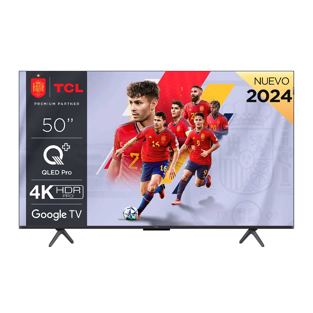 Televisor Smart TV TCL 50C655 4K UHD 50’’ QLED Pro Google TV F negro 2