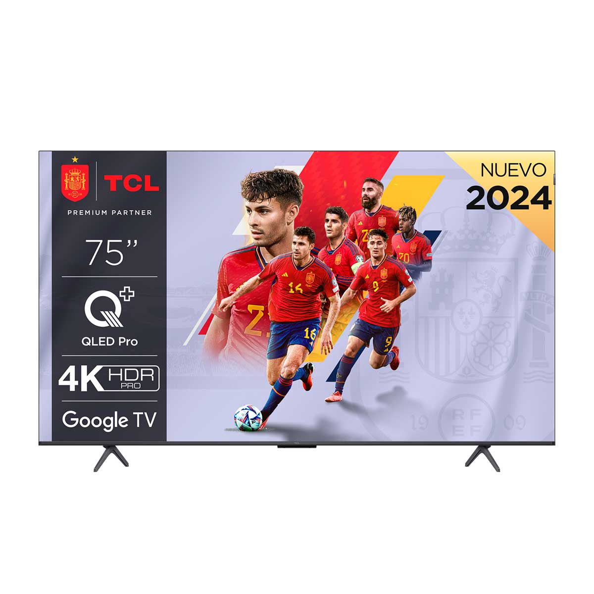 Televisor Smart TV TCL 75C655 4K UHD 75’’ QLED Google TV F negro 2