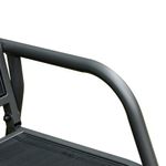 Banco balancín Calm Outsunny 3 plazas negro 85x147x75 cm