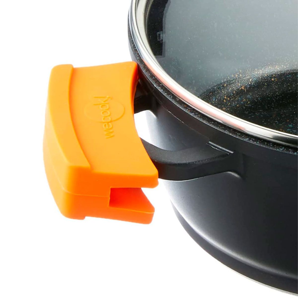 Cazuela-alta-induccion-Wecook-Ecochef-aluminio-fundido-negro-Ø28-cm-asa