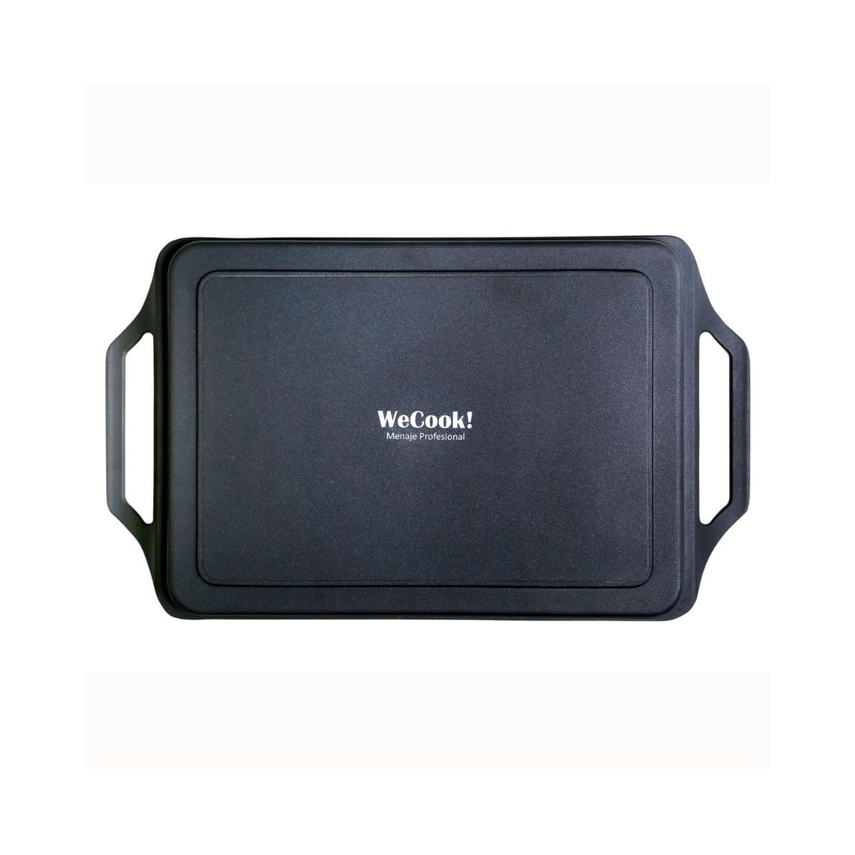 Bandeja-asadora-Wecook-Ecostone-induccion-aluminio-fundido-negro-rojo-43x25-cm-posterior