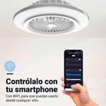 Ventilador de techo Kona 7050W Universal Blue 25W control WiFi blanco Ø49 cm 5