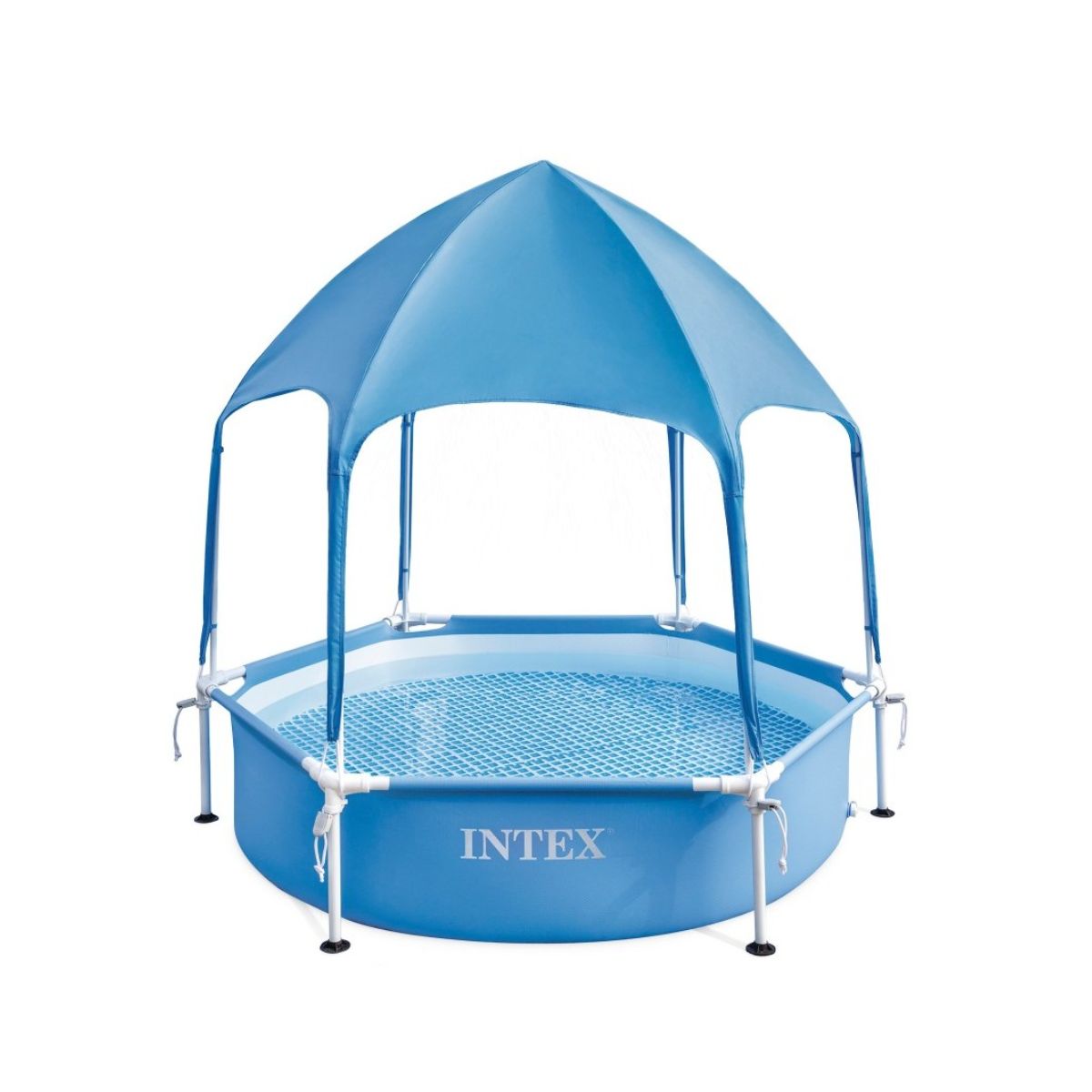 Piscina-desmontable-Intex-Canopy-Metal-Frame-con-toldo-700L-azul-Ø183x38-cm-fondo-blanco