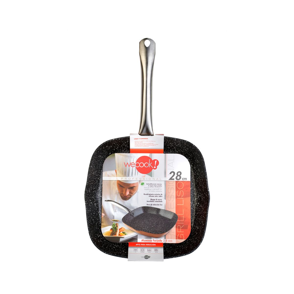 Sarten-Wecook-Professional-aluminio-forjado-cobre-Ø28-cm-packaging