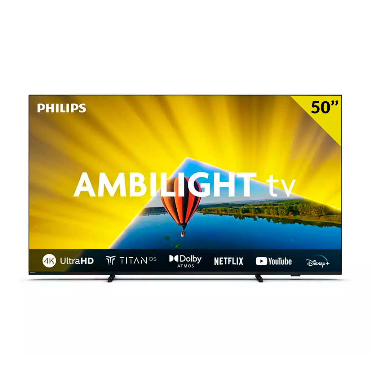 Televisor Smart TV 50PUS8079 4K UHD 50’’ Ambilight Titan OS F negro