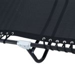 Tumbona Guadix Outsunny plegable respaldo ajustable negro 30x197x58 cm