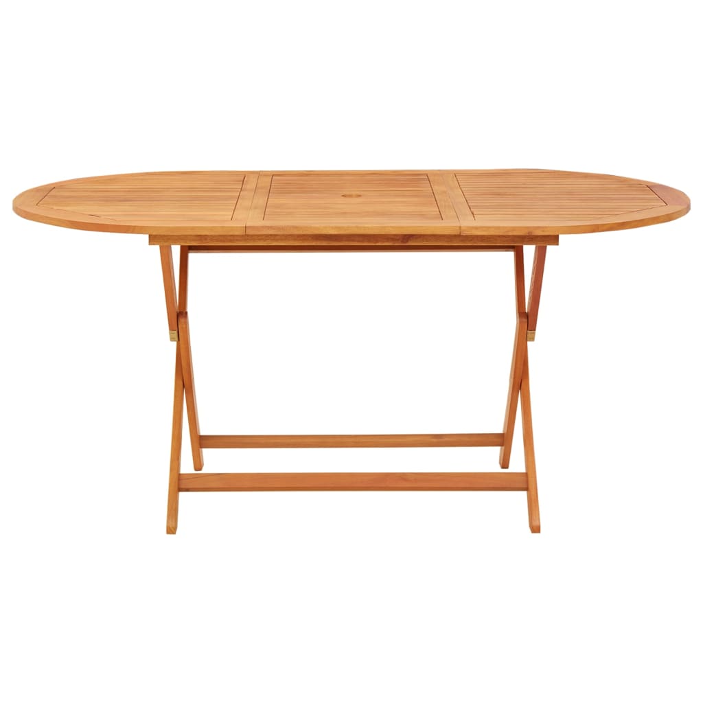 Mesa de jardín Mountain plegable madera de eucalipto 75x160x85 cm