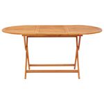 Mesa de jardín Mountain plegable madera de eucalipto 75x160x85 cm