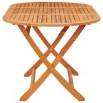 Mesa de jardín Mountain plegable madera de eucalipto 75x160x85 cm