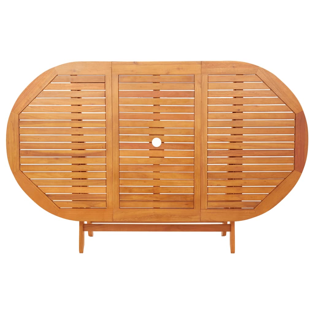 Mesa de jardín Mountain plegable madera de eucalipto 75x160x85 cm