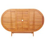 Mesa de jardín Mountain plegable madera de eucalipto 75x160x85 cm