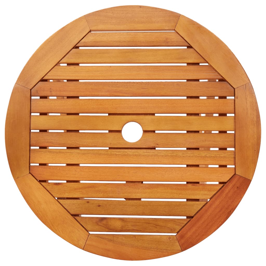 Mesa de jardín Colina plegable madera de eucalipto Ø60x75 cm