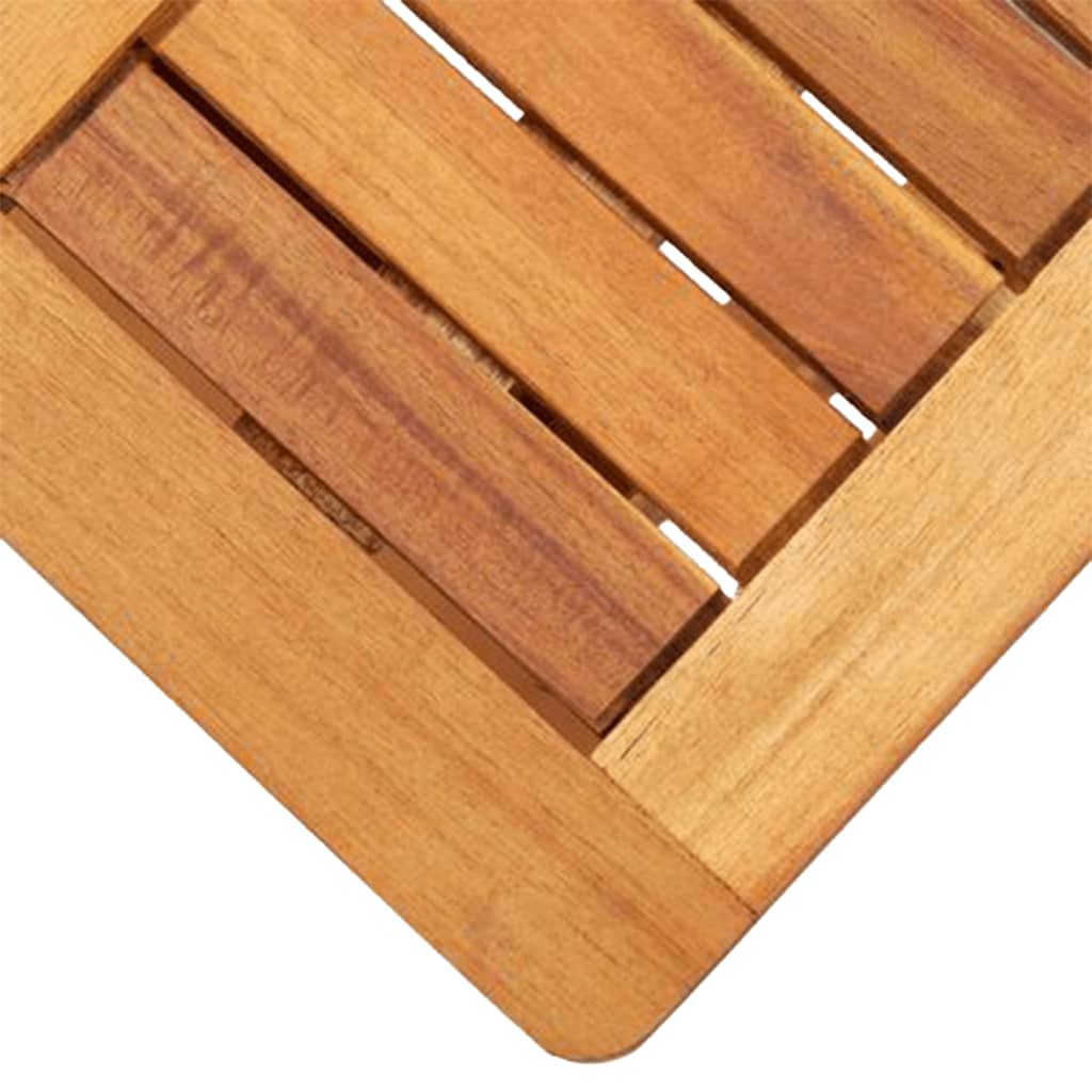 Set de jardín Prado 2 tumbonas + mesa auxiliar madera de acacia