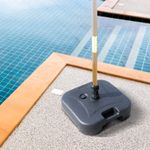 Base de sombrilla Outsunny rellenable negro 26x46x45 cm