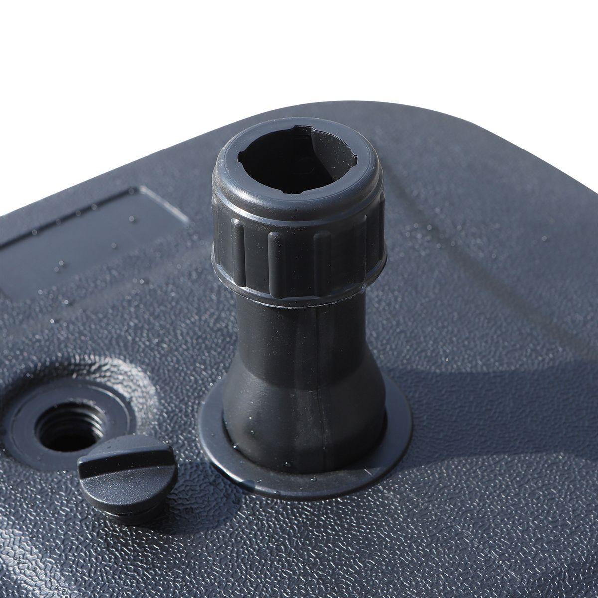 Base de sombrilla Outsunny rellenable negro 26x46x45 cm