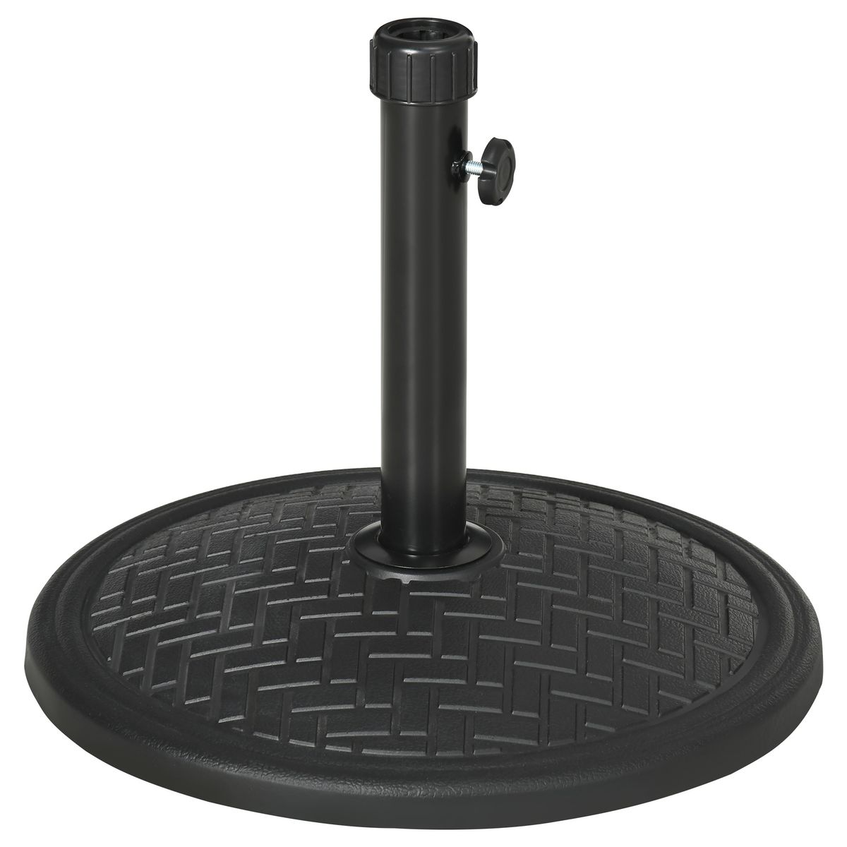 Base de sombrilla Outsunny 32/38 mm negro Ø46x34 cm
