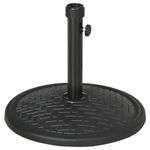 Base de sombrilla Outsunny 32/38 mm negro Ø46x34 cm