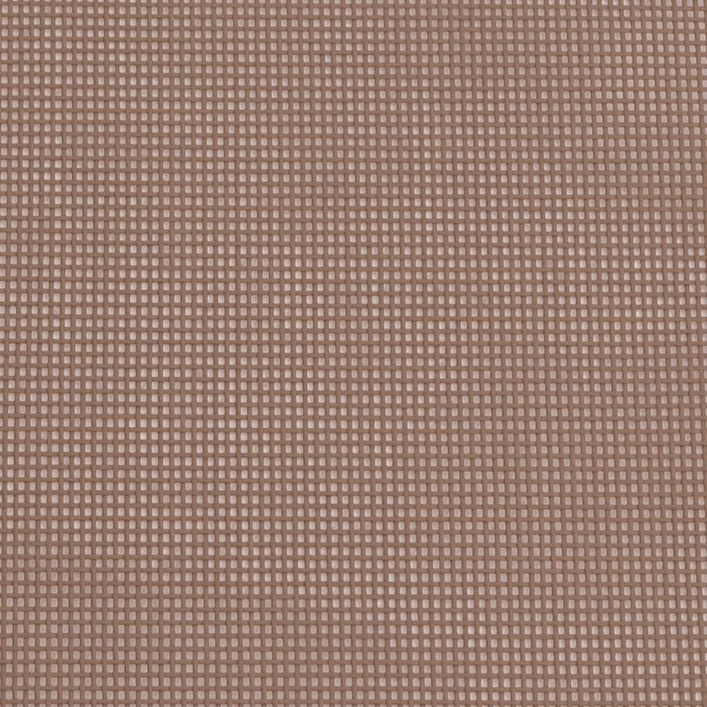 Pack de 2 sillas de exterior plegable ajustable 3 posiciones marrón 83x85x58 cm