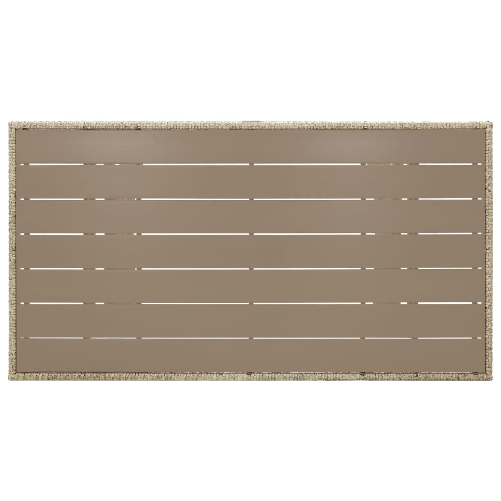 Mesa de jardín Faro gris 66x120x70 cm material