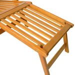 Pack de 2 tumbonas Paris con reposapiés madera acacia 72x168x55 cm