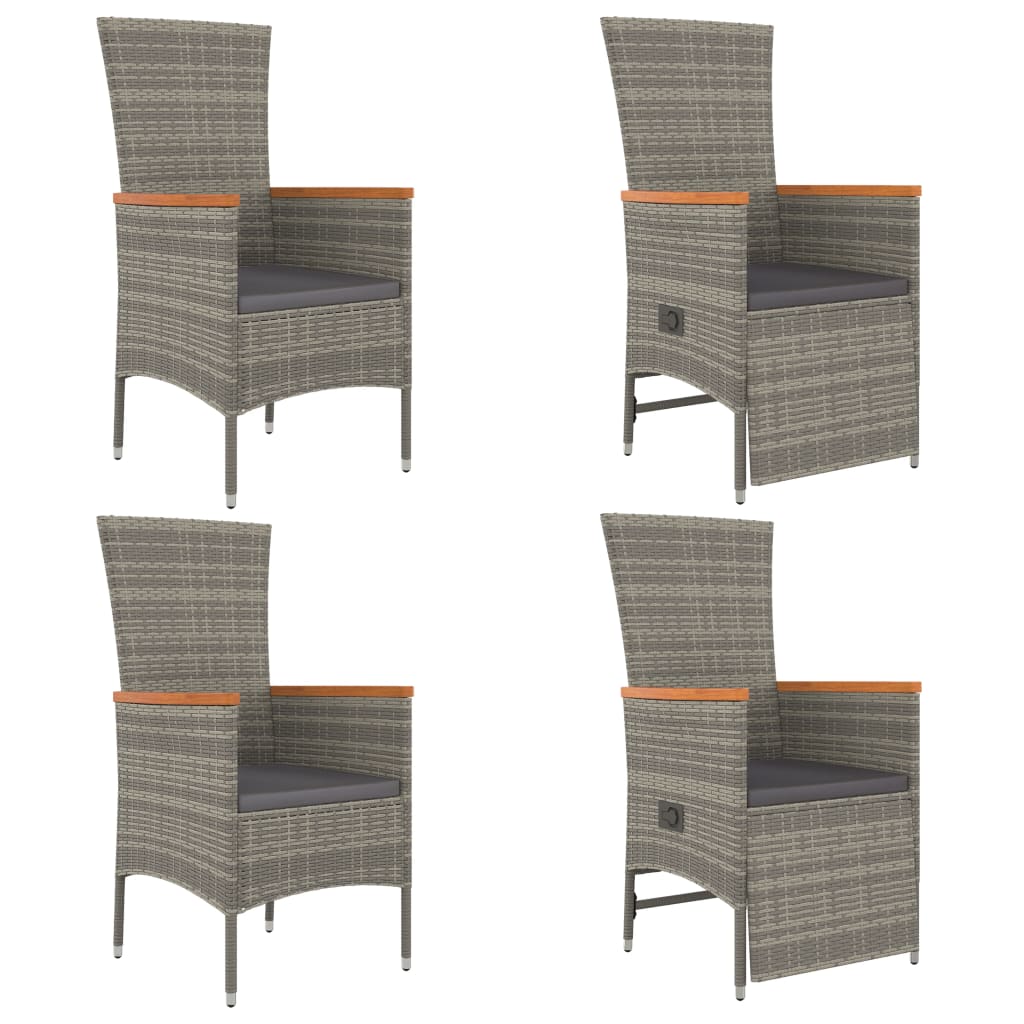 Conjunto de jardín Sintra 4 sillas + mesa gris
