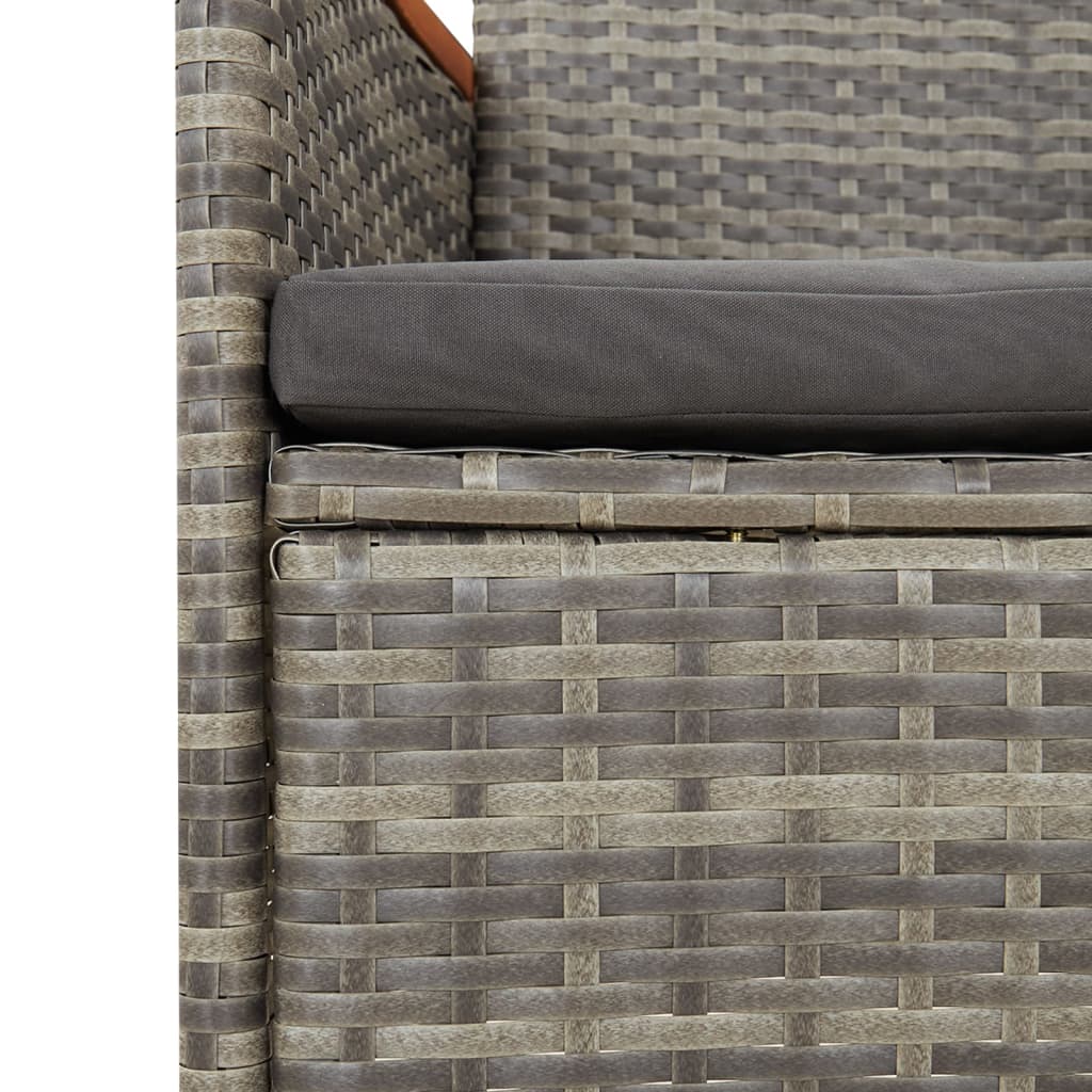 Conjunto de jardín Sintra 4 sillas + mesa gris